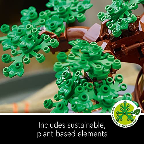 LEGO Icons Bonsai Tree Building Set 10281 - Featuring Cherry Blossom Flowers, DIY Plant Model for Adults, Creative Gift for Home Décor and Office - WoodArtSupply