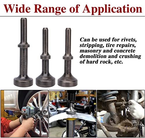 Smoothing Air Hammer Bits Set, 5Pcs Smoothing Air Hammer Tool Kit Air Hammer Accessories Extended Length Pneumatic Chisel Bits with Spring, by ZMCYNG ZMCYNG