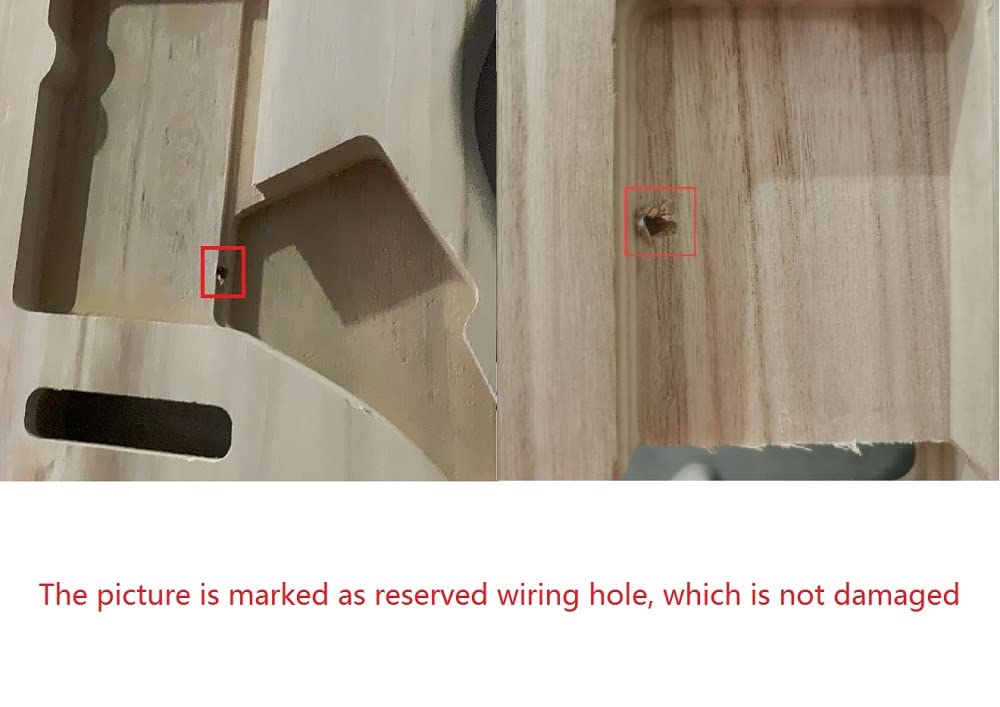 HUIOP Guitar Barrel, Polished Wood Type Electric Maple Guitar Barrel Body Unfinished Electric Guitar Barrel HUIOP