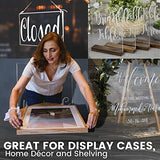 CALPALMY (2 Pack) 1/8" Thick Clear Acrylic Sheets - 20" x 24" Pre-Cut Plexiglass Sheets for Craft Projects, Signs, Display Cases, Sneeze Guard and CALPALMY