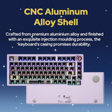 EPOMAKER x LEOBOG Hi75 Aluminum Alloy Wired Gaming Keyboard Barebones Kit, 75% Gasket-Mounted RGB Creamy Keyboard, Hot-swap Custom Mechanical EPOMAKER