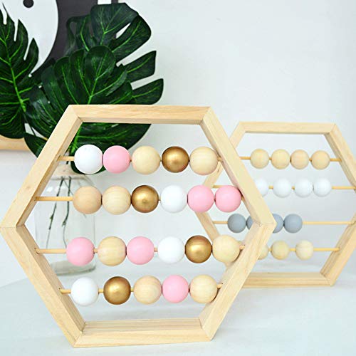 BigOtters Wood Beads, 25mm 1Inch Natural Round Wooden Beads Unfinished Loose Wood Beads Crafts Round Ball Wooden Spacer Beads for DIY Craft Halloween BigOtters