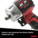 AIRCAT Pneumatic Tools 1058-VXL 1/2-Inch Vibrotherm Drive Composite Compact Impact Wrench 750 ft-lbs AIRCAT