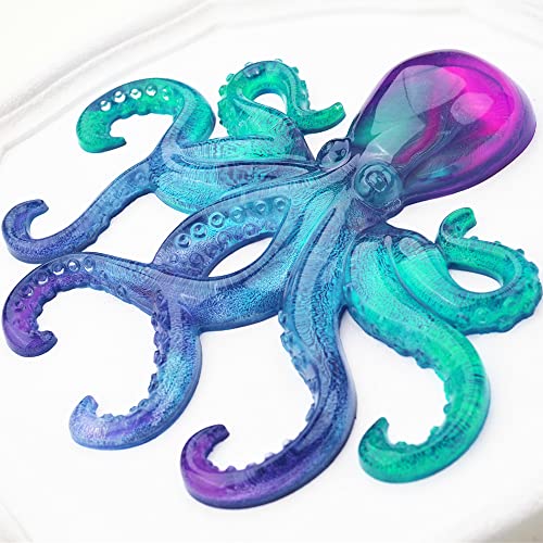 Large Octopus Resin Molds, Silicone Ornament Mold for Epoxy Casting, Animals Display Mould for DIY Resin Crafts, Wall Hanging Home Decor Halloween Wehous