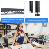 PayLessHere Wire Shelving Unit Heavy Duty Storage Rack Metal Shelf Garage Organizer Wire Rack with Casters (Black, 36" D x 14" W x 72" H) PayLessHere