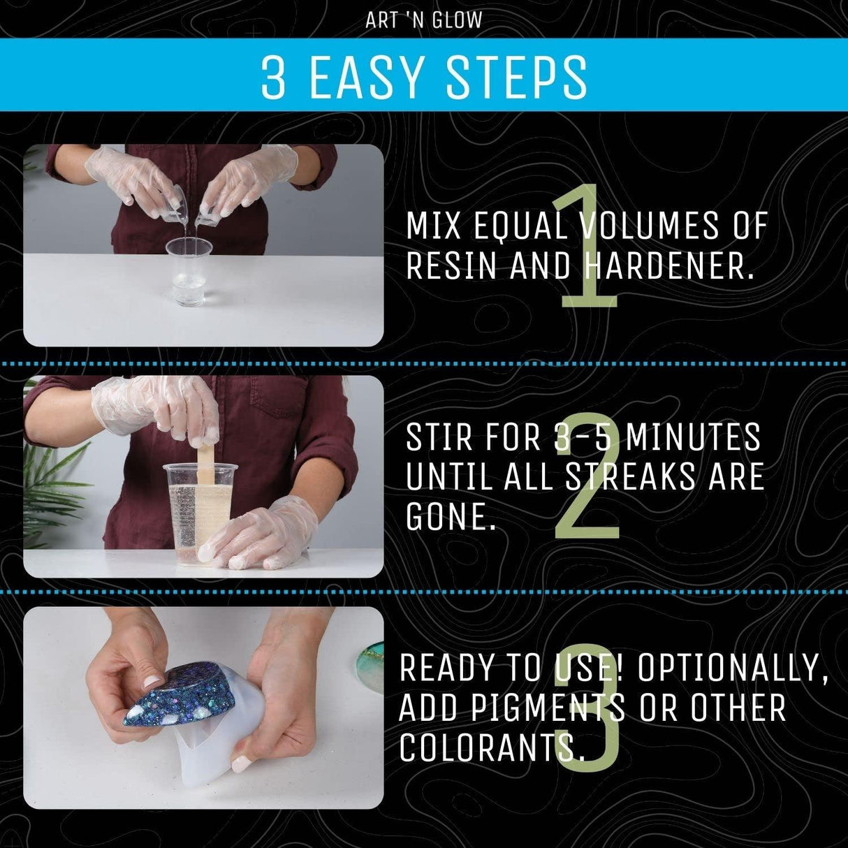 Epoxy Resin for Clear Casting and Coating - 16 Ounce Kit - Perfect for Molds, Crafts, Tumblers, Jewelry, Wood - Food Safe, Non Yellowing, Bubble WoodArtSupply