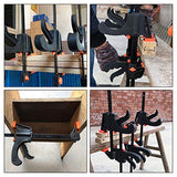 12 Pack 4 Inch Bar Clamps for Woodworking Quick Grip Clamps Trigger Clamp One Handed Ratchet Clamp, Mini Small Bar Clamps for Craft Wood Clamps for LISHINE
