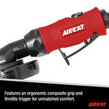 AIRCAT Pneumatic Tools 6340-A: 1.0 HP 4-1/2-Inch Angle Grinder with Spindle Lock 11,000 RPM AIRCAT