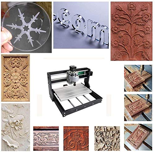 CNCTOPBAOS 1610 PRO Mini CNC Router Kit,3 Axis Desktop GRBL Control DIY Engraver Engraving Machine,Carving Engrave on Acrylic,PVC,PCB,Plastic,Wood CNCTOPBAOS