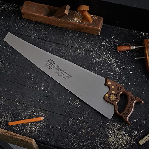 Disston 26-Inch Walnut Handle Cross Cut Saw, Professional Saw for Wood, Laminate, Plastic, 10 TPI Disston