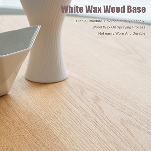 QQXX Round Pine Solid Wood Dining Table,Simplicity Kitchen Table with Wooden Pedestal Base,Leisure Coffee Table Dining Room Table Restaurant QQXX