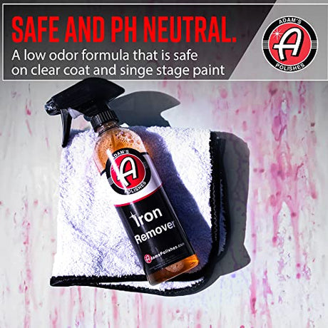 Adam's Polishes Iron Remover (16oz) - Iron Out Fallout Rust Remover Spray for Car Detailing | Remove Iron Particles in Car Paint, Motorcycle, RV & Adam's Polishes