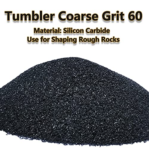 4 LBS Rock Tumbler Grit Step 1 -Coarse Grit(60#), for initial tumbling, Compatible with Any Brand Tumbler Stone Polisher,Rock Polisher,Tumbler Media - WoodArtSupply