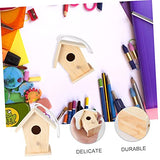 Yardwe Build Birdhouse Kit Paintable Bird House Bark Prevention Bird House Wood Craft Supplies DIY Wooden Craft Birdhouse Making Kit Out Door Toys Yardwe