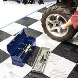 TCE ATB101U-1 Torin Portable Steel Tool Box: 19" Hip Roof Style with Metal Latch Closure and Removable Storage Tray, Blue TCE