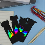 Scratch Paper Art Set for Kids 36PCS Scratch Paper Bookmarks Magic Scratch Bookmarks for Crafts Gift Christmas Supplies Rainbow Scratch Diy Craft Kit yuntop