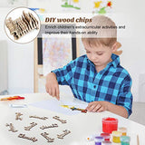 SUPVOX 10pcs Unfinished Family Wood Words Ornaments, Rustic Crafts Wooden Family Letters Alphabet Script for Christmas Tree Crafts Home Wedding DIY SUPVOX