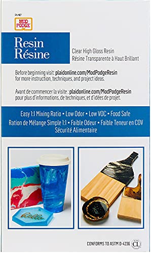 Mod Podge 16 fl oz Hardener 2-Part Supplies Pack, Perfect Kits and Silicone Molds for Epoxy Resin Projects, 25264, Clear Mod Podge