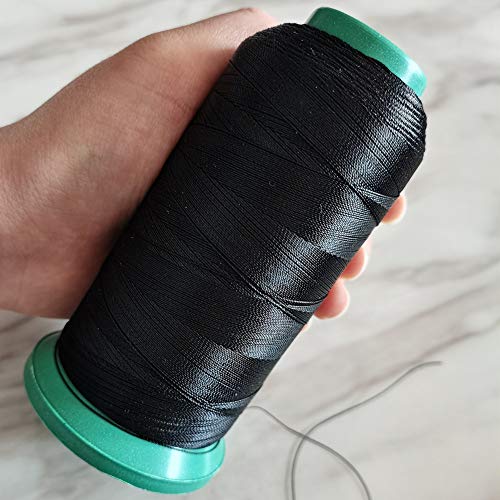 Esffaci 40PCS Hair Weave Needle and Thread Set Black Hair Weft Sewing Thread and Wig T Pins C Curved Needles Kit for Wig Making Blocking Knitting Esffaci