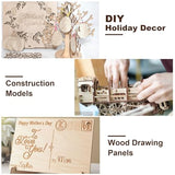 WOPPLXY 12 Pcs 8 x 4 Inch Walnut Plywood, 1/5" Thick Walnut Wood Sheets, Walnut Unfinished Wood for Crafts, Laser Cutting & Engraving, Painting, Wood WOPPLXY