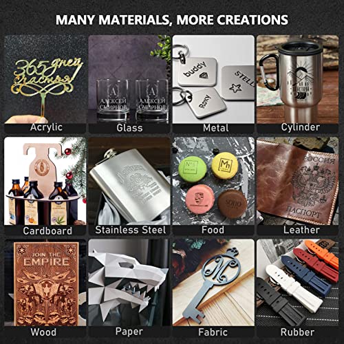 JICCODA L1 5W Laser Engraver Machine,60W DIY Laser Cutter and High Power Laser Engraving Machine for Wood and Metal, Paper, Acrylic,Fabric,Compressed JICCODA