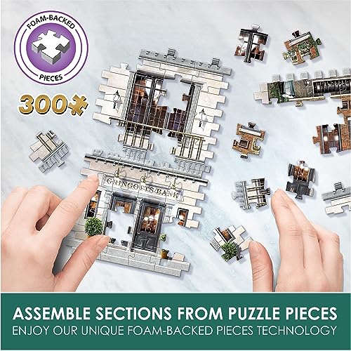 Wrebbit3D Harry Potter 3D Puzzle Model of Gringotts Bank | Diagon Alley Collection | A Mystical Journey of 300 Pieces for Witches, Wizards, and Wrebbit