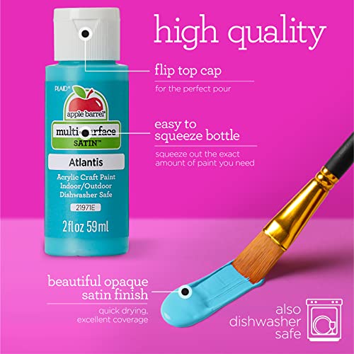 Apple Barrel Essentials Acrylic Paint Set, 12, 24 Fl Oz (Pack of 1) Apple Barrel