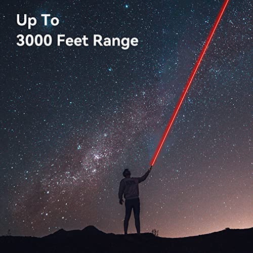 MIPREZT Rechargeable Red Laser Pointer High Power, Long Range Laser Pointer Beam Pen, Strong Lazer Pointer with Star Cap, Red Laser Light for Dogs MIPREZT