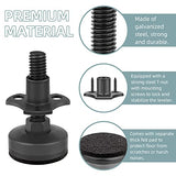 Heavy Duty Furniture Levelers, 4 Pack 3/8"-16 Threaded Leveling Feet Furniture Levelers Table Feet Adjustable Leg Levelers for Table/ LITLANDSTAR