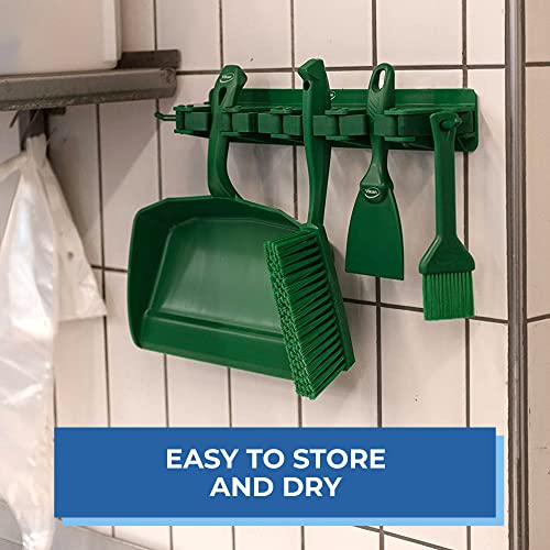 Vikan 45895 Bench Cleaning Brush, Polypropylene/Polyester Medium Bristle Dustpan Brush & Sweeper, 14 Inch, White Vikan