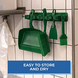 Vikan 45895 Bench Cleaning Brush, Polypropylene/Polyester Medium Bristle Dustpan Brush & Sweeper, 14 Inch, White Vikan