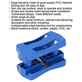 Edge Banding Trimmer Machine Kit, Edge Band Cutter Manual Trimming Woodworking Tool for Bend Melamine Board, Veneer, Plastic, PVC Hilitand