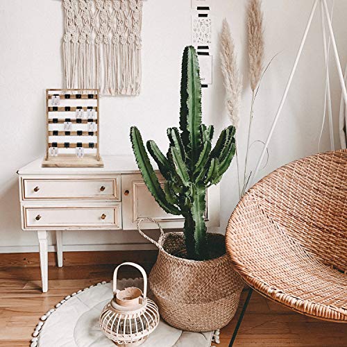 Ikee Design Wooden Jewelry Display Rack with 20 Removable Metal Hooks, Earring Card Display Holder Stand with Hooks, Earring Display Stand for Ikee Design