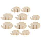Abaodam Unfinished Wood Hedgehog Cutouts DIY Blank Woodland Forest Animal Wood Slices for Christmas Party Favor Supplies Gifts Abaodam