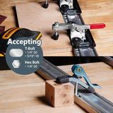 POWERTEC 71705 24 Inch Circular Saw Guide for Circular Saw, Router and Jig Saw, Contractor Straight Edge Clamp Saw Guide for Cutting Plywood and POWERTEC