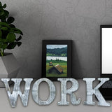 WOODOUNAI 6 Inch Wood Letters Unfinished Rustic Wood Letters for Wall Decor Decorative Standing Letters Slices Sign Board Decoration for Craft Home woodounai