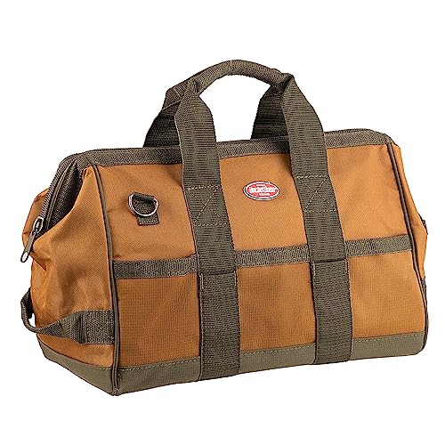 Bucket Boss Gatemouth 16 Tool Bag in Brown, 60016, 15 liters(Brown) Bucket Boss