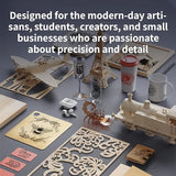 Aufero Laser 1 Laser Engraver, 5W Diode Short Focus Laser Engraver, Laser Engraving Machine for Wood/Leather, 7.1x7.inch Engraving Area, Aufero