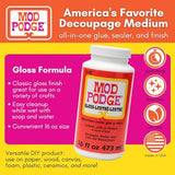 Mod Podge Gloss Waterbase Sealer, Glue (16-Ounce), CS11202 Finish, 16 oz Mod Podge