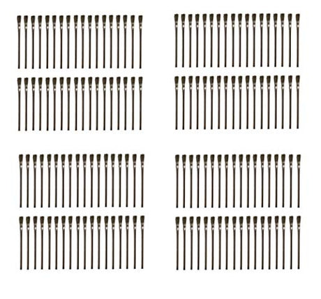 144pcs - Flexible Horsehair Bristle Tin/Metal Tubular Ferrule Handle Acid Flux Brushes for Home School Shop Garage Sold_By_Cheapnwork