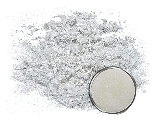 Eye Candy Premium Mica Powder Pigment “Snowflake White” (25g) Multipurpose DIY Arts and Crafts Additive | Natural Bath Bombs, Resin, Paint, Epoxy, Eye Candy