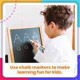 Chalkola 6 White Liquid Chalk Markers - White Dry Erase Liquid Chalk Pens for Chalkboard Signs, Blackboard, Car Window, Glass, Bistro | Variety pack Chalkola