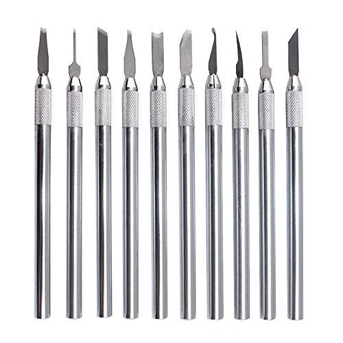 NIUPIKA Wax Carvers Carving Knives Pottery Clay Sculpting Tool Set Steel Modeling Hand Tool NIUPIKA