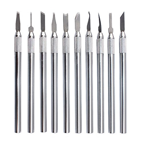 NIUPIKA Wax Carvers Carving Knives Pottery Clay Sculpting Tool Set Steel Modeling Hand Tool NIUPIKA
