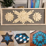 Honbay 60PCS Unfinished Rhombus Wood Slices Blank Wooden Embellishments for Painting DIY Crafts and Home Decoration HONBAY