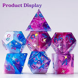 LET'S RESIN Dice Resin Molds Silicone, DND Dice Epoxy Resin Molds with 7 Standard Polyhedral Stereoscopic Dice Cavities, Silicone Molds for Epoxy LET'S RESIN