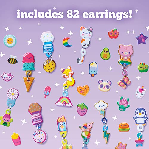 Craft-tastic Puffy - Stick-on Earrings Craft and Jewelry Kit - Easy-to-Make Earring Jewelry - for Ages 4+ with Help Craft-tastic