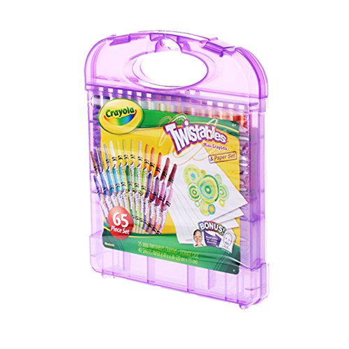 Crayola Mini Twistables Crayons & Paper Set, 65 Pieces, Gift for Kids Crayola
