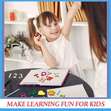 492 Pieces 1 Inch Wooden Alphabet Letters Unfinished Wood Numbers Small Wooden Craft Letters Blank Wood Heart Star Paw for Home Decor Spelling Vicenpal