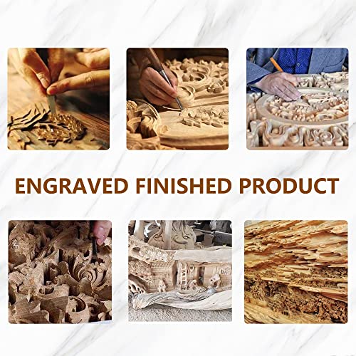 Mxfans Semicircle Wood Chisel Woodworking Carving Chisel Inner Edge Woodworking Gouge for Carpenter Wood Carving Hand Chisel Tool Pack of 4 Mxfans